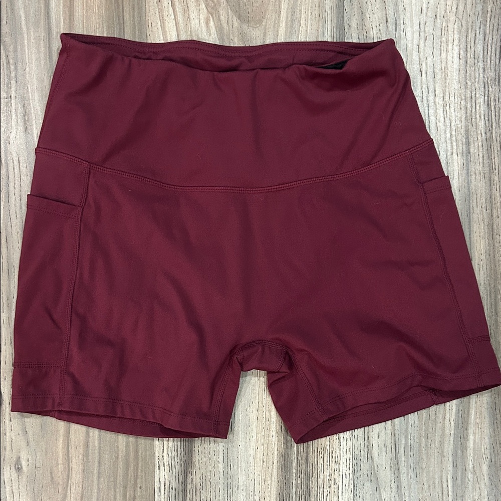 Baleaf Women's Maroon Bike Shorts